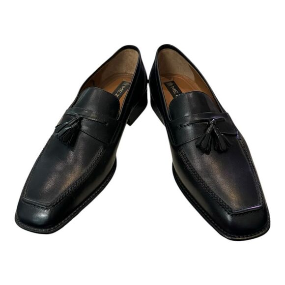 New Mezlan 2135 Men\'s Black Leather Slip-on Loafers Dress Shoes 9  9W main image 8